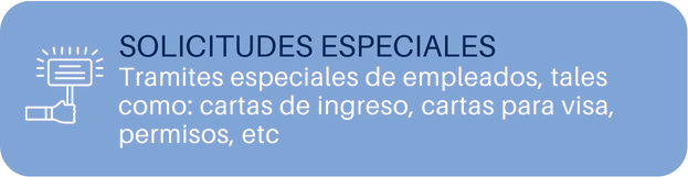 SOLICITUDES ESPECIALES